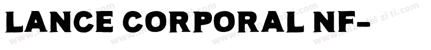 Lance Corporal NF字体转换